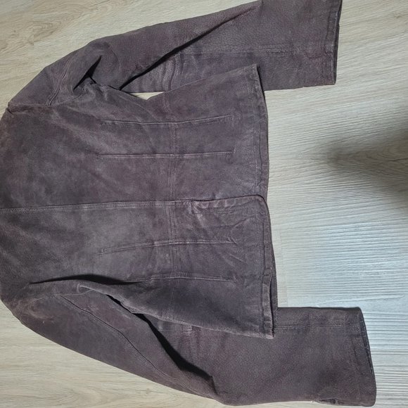 Vintage brown suede blazer - Picture 2 of 4
